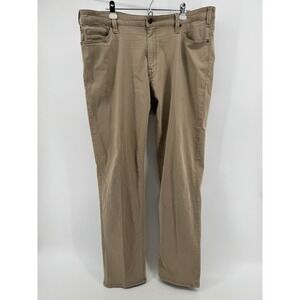 34 Heritage Pants Charisma Mens Size 44x34 Brown Cotton Blend Stretch Straight